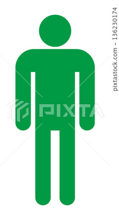 男廁標誌圖標 136230174