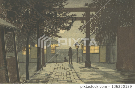 明治時期的東京:井上靖二(1864-1889)的《湯島天神社》 明治時期的東京:井上靖二(1864-1889)的《湯島天神社》 136230189