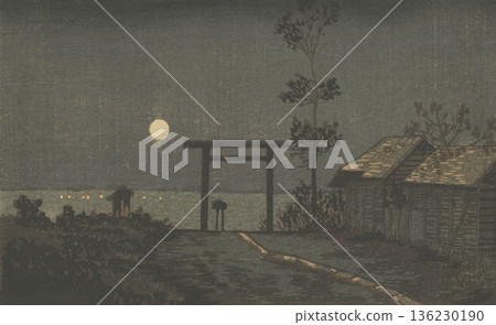 明治時期的東京：井上靖二（1864-1889）的《淺草傳波太郎稻荷神社》 136230190