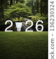 Happy new year 2026 green ecology and saving energy concept, Generative AI 136230324