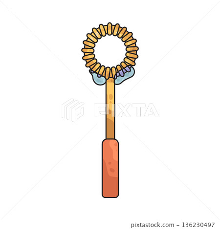 Illustration of bubble wand 136230497