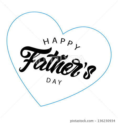 Happy Fathers Day greeting card with heart illustration backdrop design Happy Fathers Day greeting card with heart illustration backdrop design 136230934