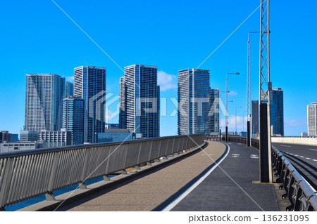 城市景觀 東京灣區 晴海 城市景觀 東京灣區 晴海 136231095