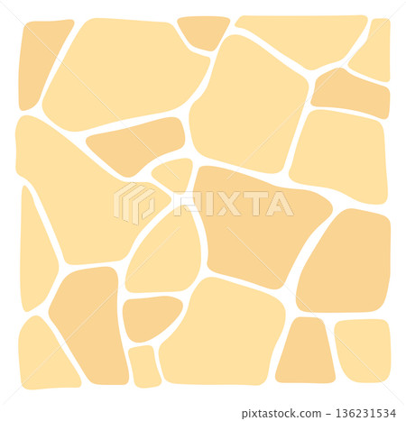 Flagstone ground surface pattern. Color stone ornament Flagstone ground surface pattern. Color stone ornament 136231534