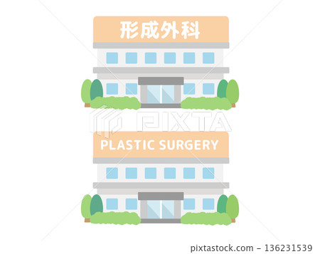 Plastic surgery building illustration Plastic surgery building illustration 136231539