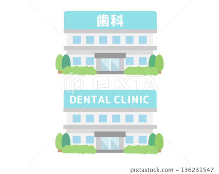 Dental building illustration Dental building illustration 136231547