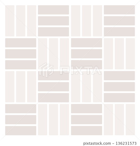 Crosshatch floor tile. Classic basket weave stone pattern 136231573