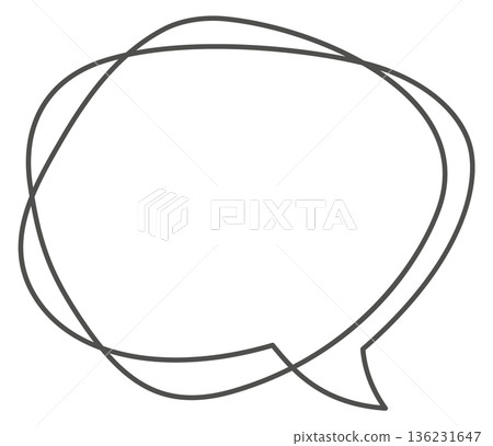 Comic balloon template. Speech chat message bubble Comic balloon template. Speech chat message bubble 136231647