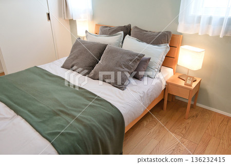 Residential image: Newly built home, bedroom 136232415