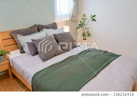 Residential image: Newly built home, bedroom 136232418
