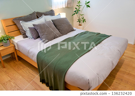 Residential image: Newly built home, bedroom 136232420