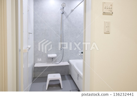 Residential image: Newly built house, bathroom space 136232441