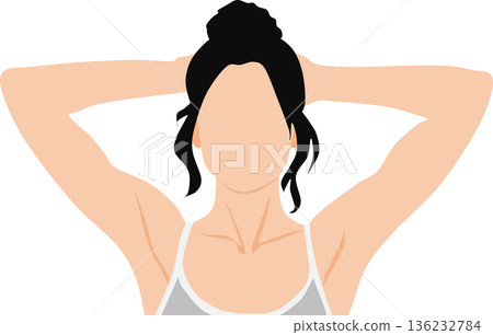 成功節食的女人的插圖 成功節食的女人的插圖 136232784