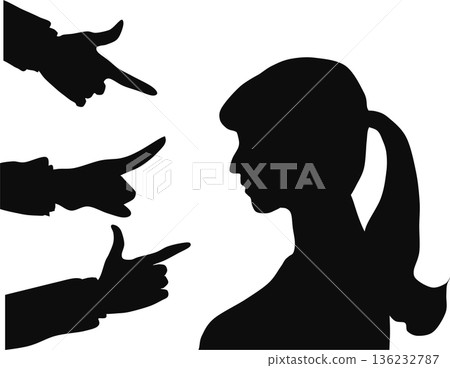 誹謗的插圖 誹謗的插圖 136232787