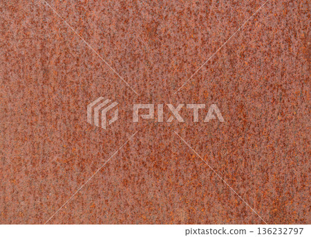 Background of old rusty metal surface with orange brown texture 136232797
