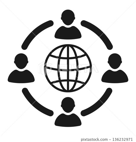 collaborative people design, vector illustration collaborative people design, vector illustration 136232971