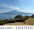 Sakurajima seen from Yoshino 136233592