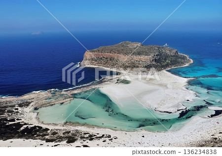 Tigani and Balos beach- lagoon, Crete,  Greece 136234838