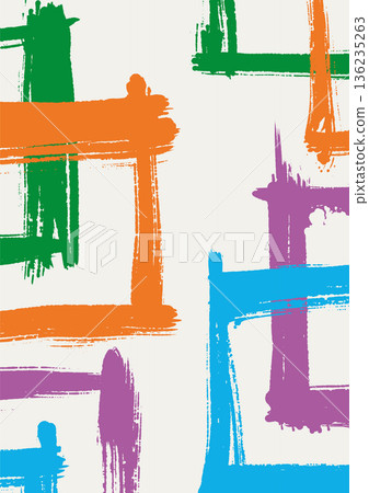 Colorful Brush Frame Abstract vector Pattern Colorful Brush Frame Abstract vector Pattern 136235263