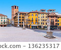 Cityscape of Udine, Italy. View of Pizza della Liberta (Liberty Square) 136235317