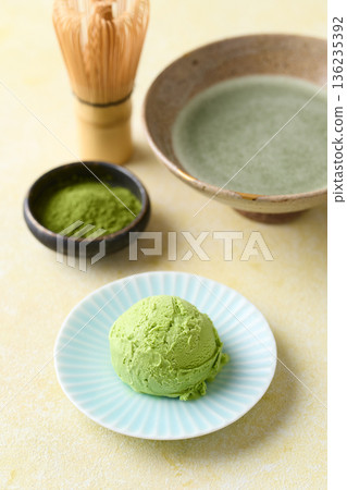 綠茶冰淇淋 綠茶冰淇淋 136235392