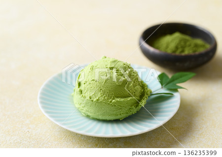 綠茶冰淇淋 綠茶冰淇淋 136235399