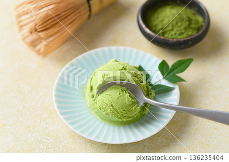 綠茶冰淇淋 綠茶冰淇淋 136235404