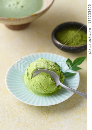 綠茶冰淇淋 綠茶冰淇淋 136235406