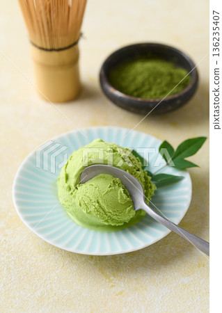 綠茶冰淇淋 綠茶冰淇淋 136235407