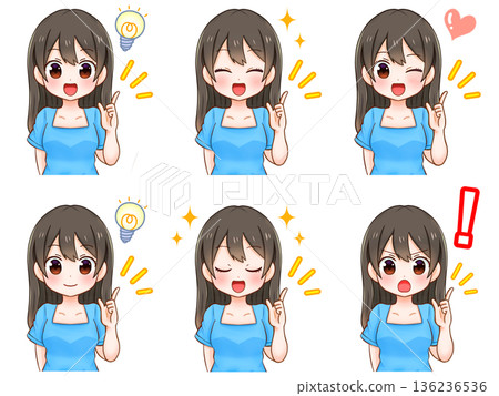 解說一套乾淨整齊的黑髮美女插畫集 3 解說一套乾淨整齊的黑髮美女插畫集 3 136236536