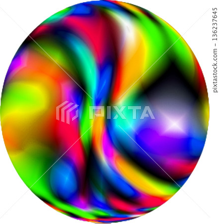 色彩繽紛的肥皂泡、彈珠和球形圖案 136237645