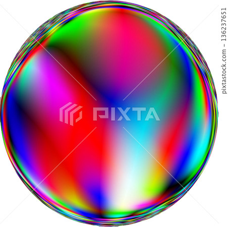Colorful soap bubbles, marbles, and sphere designs 136237651
