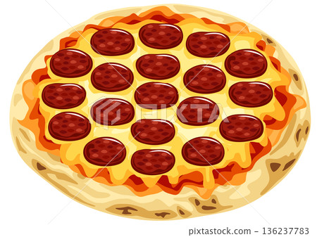 薩拉米香腸披薩 136237783