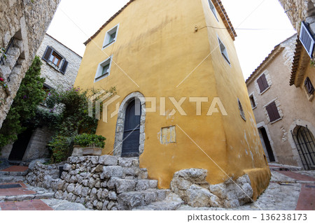 Eze town old town in French Riviera 136238173
