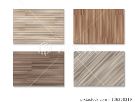 Wooden floor texture with parquet pattern 136238319