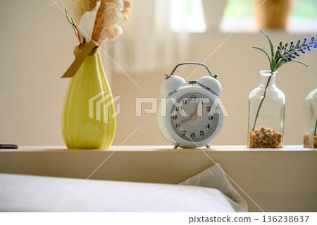 Alarm clock and vase Alarm clock and vase 136238637