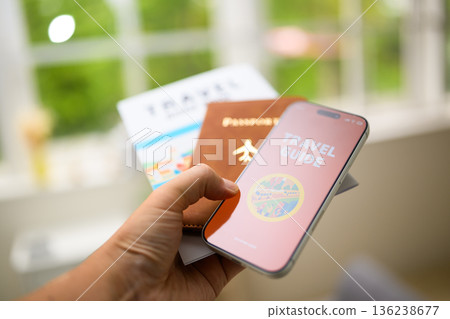 Travel guide and passport 136238677