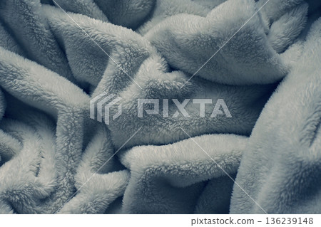 grey soft fluffy blanket textile grey soft fluffy blanket textile 136239148
