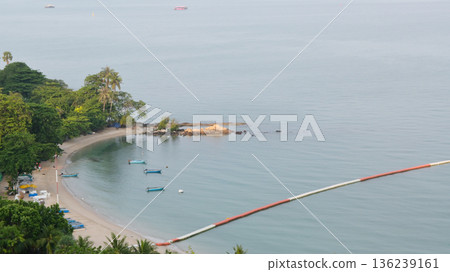 beautiful landscape of sea view and blue sky, travel in nature on vacation beautiful landscape of sea view and blue sky, travel in nature on vacation 136239161