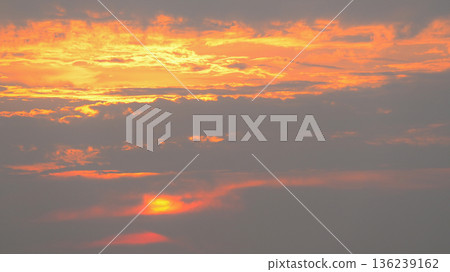 beautiful golden sky and sunlight in the morning beautiful golden sky and sunlight in the morning 136239162