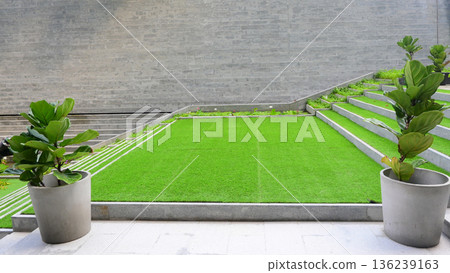 artificial green grass on staircase, exterior design for home artificial green grass on staircase, exterior design for home 136239163