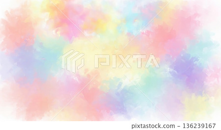 抽象背景水彩風格粉彩色 136239167