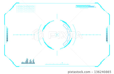 Aim gui panel. Overlay crosshair game element 136240865