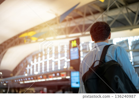 Travelers moving through the airport ■Photography cooperation: Kansai International Airport (KIX) 136240987