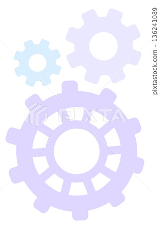 Gears color icon. Process symbol. Mechanical cogwheel 136241089