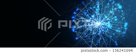 Medical Research Background Neural Science Abstract Digital Medical Transformation Layout, Neuronal Connection Waving Blue Lines Glowing. Innovate Scientific Researching Concept. Vector Illustration Medical Research Background Neural Science Abstract Digital Medical Transformation Layout, Neuronal Connection Waving Blue Lines Glowing. Innovate Scientific Researching Concept. Vector Illustration 136241094
