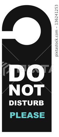 Do not disturb sign template. Door knob hanger Do not disturb sign template. Door knob hanger 136241253