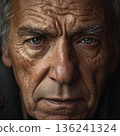 Elderly man with a serious face 136241324