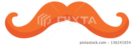 Leprechaun mustaches. Saint Patricks day irish symbol 136241854