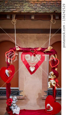 Vintage decor for valentine's day 136242529